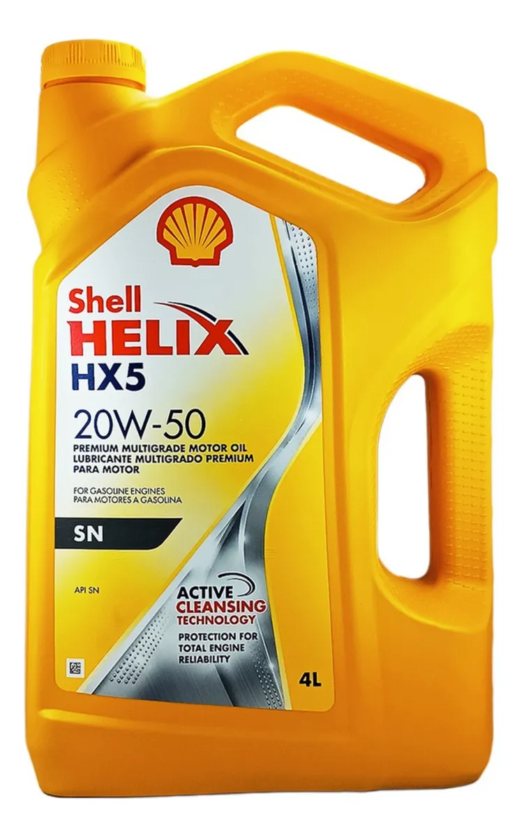 ACEITE SHELL HELIX HX5 20W50 SN 4 LITROS  (5185)