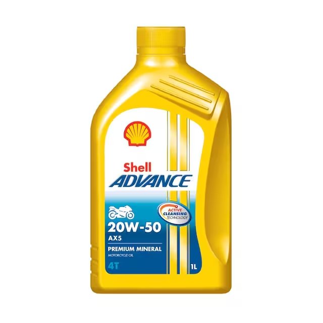 ACEITE SHELL ADVANCE 4T AX5 20W50 SL 1 litro  (5149)